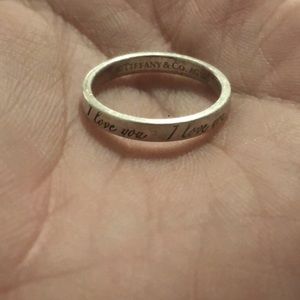 Tiffany Sterling Silver ‘I love You’ Ring